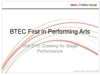 BTEC First in Performing Arts