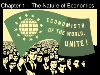 Chapter 1 – The Nature of Economics