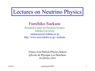 Lectures on Neutrino Physics