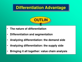 Differentiation Advantage