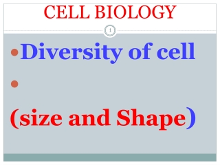 CELL BIOLOGY