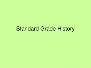 Standard Grade History