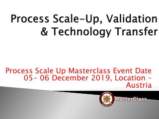 process scale up training in Austria