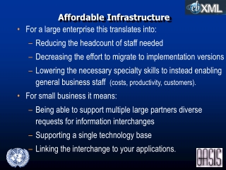 Affordable Infrastructure