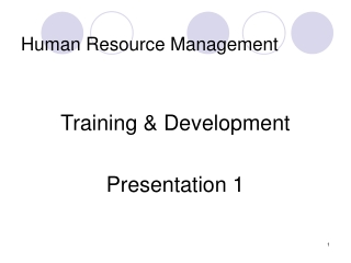 Human Resource Management