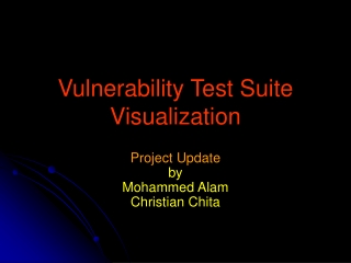 Vulnerability Test Suite Visualization