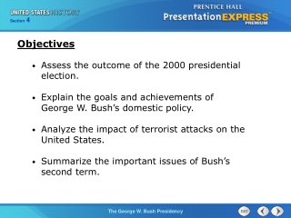 Assess the outcome of the 2000 presidential election.