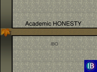 Academic HONESTY