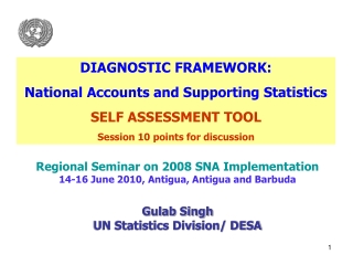 Regional Seminar on 2008 SNA Implementation 14-16 June 2010, Antigua, Antigua and Barbuda