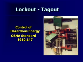 Lockout - Tagout