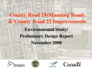 County Road 19(Manning Road) &amp; County Road 22 Improvements