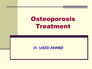 Osteoporosis Treatment