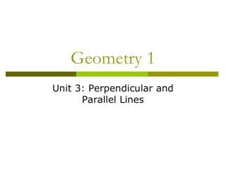 Geometry 1