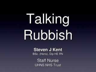 Talking Rubbish