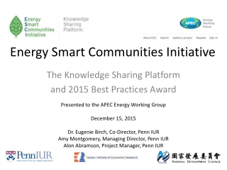 Energy Smart Communities Initiative