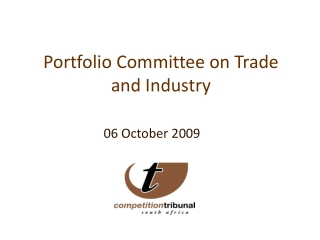 Portfolio Committee on Trade and Industry