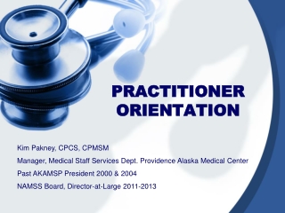 PRACTITIONER ORIENTATION