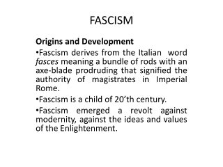 FASCISM