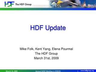 HDF Update