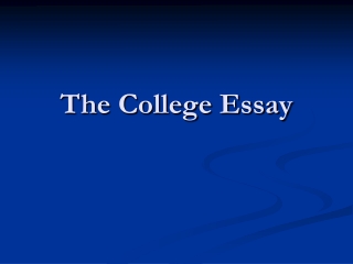 The College Essay