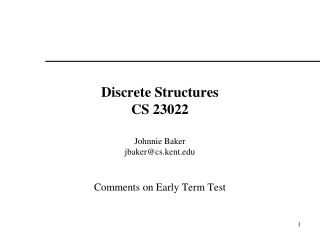 Discrete Structures CS 23022