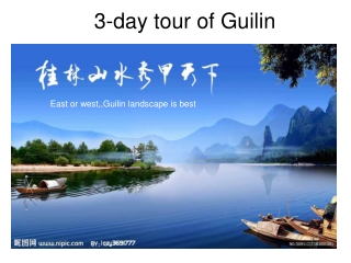 3-day tour of Guilin