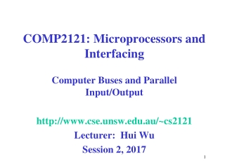 COMP2121: Microprocessors and Interfacing