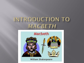 Introduction to macbeth