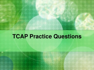 TCAP Practice Questions