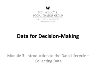 Data for Decision-Making