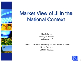 Market View of JI in the National Context