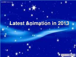 Latest Animation in 2013