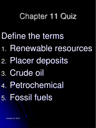 Chapter 11 Quiz