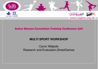 Active Women Consortium Training Conference 2011 MULTI SPORT WORKSHOP Caron Walpole