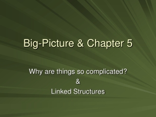 Big-Picture &amp; Chapter 5