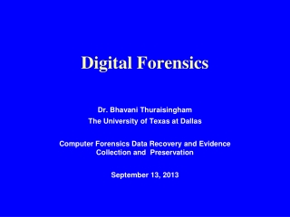 Digital Forensics