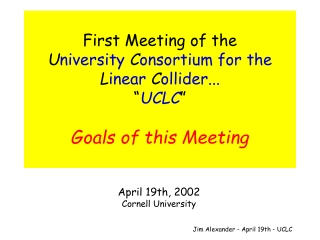 April 19th, 2002 Cornell University