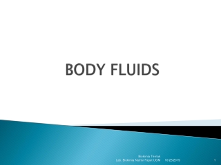 BODY FLUIDS