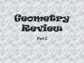 Geometry Review