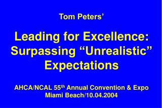 Slides at … tompeters