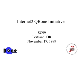 Internet2 QBone Initiative