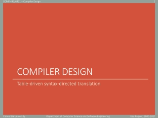 Compiler design