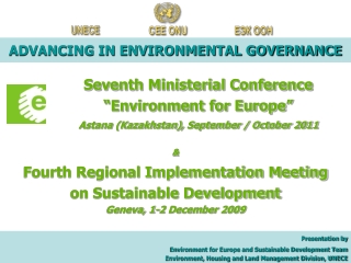 ADVANCING IN ENVIRONMENTAL GOVERNANCE