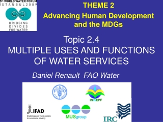 Topic 2.4 MULTIPLE USES AND FUNCTIONS OF WATER SERVICES