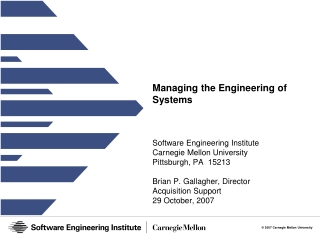 Managing the Engineering of Systems