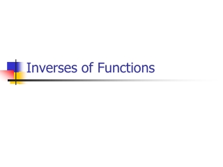 Inverses of Functions