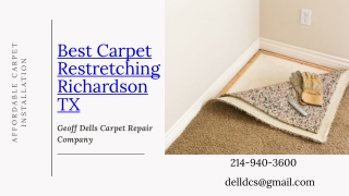 Affordable Carpet Installation Richardson TX