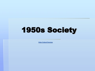 1950s Society