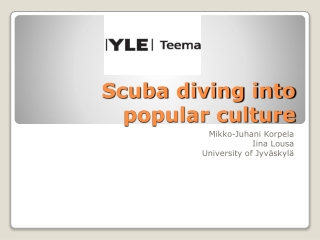 Scuba diving into popular culture