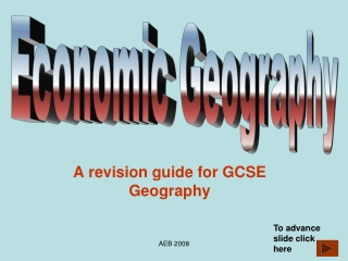 A revision guide for GCSE Geography